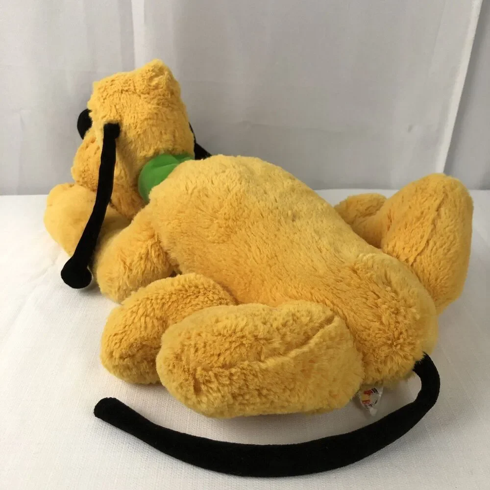 Authentic Disney Store Original Pluto Plush 16” Laying Down Stuffed Animal Dog